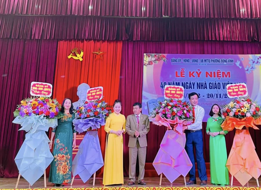 Phường Đông Vĩnh tổ chức kỷ niệm 40 ngày nhà giáo Việt Nam 20/11